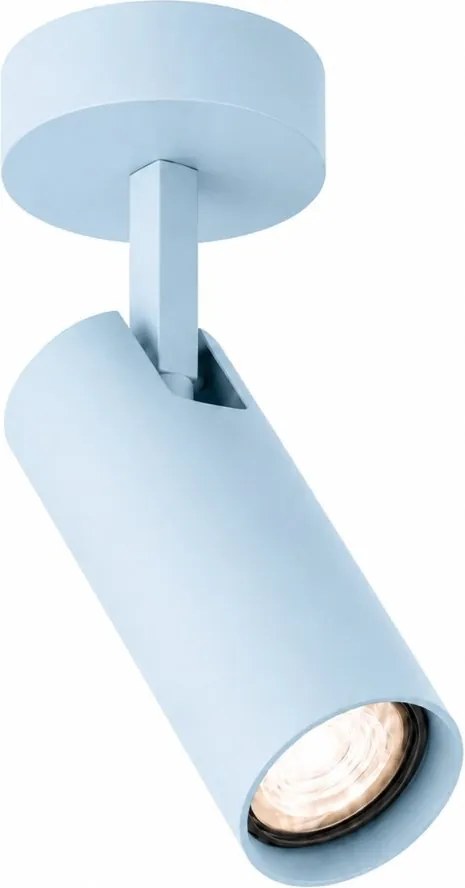 Spot aplicat directionabil cu bec GU10 Linca albastru pastel