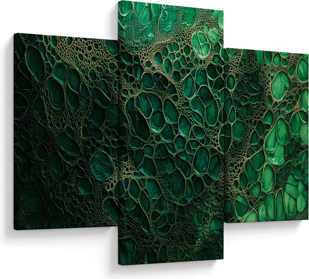 Tablou - Imagine microscopică verde (90x60 cm)