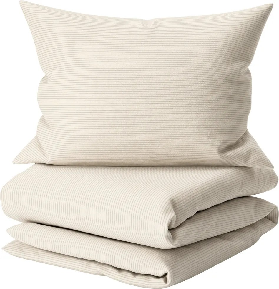 Lenjerie de pat din bumbac LINIE CREME crem Dimensiune lenjerie de pat: 70 x 90 cm | 140 x 200 cm