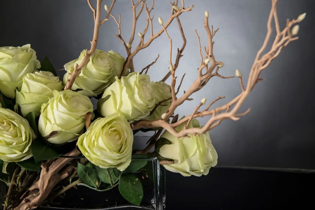 Aranjament floral ETERNITY RECTANGULAR SANTORINI