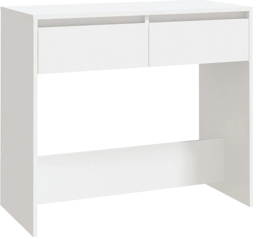 vidaXL Masă consolă, alb, 89x41x76,5 cm, lemn prelucrat