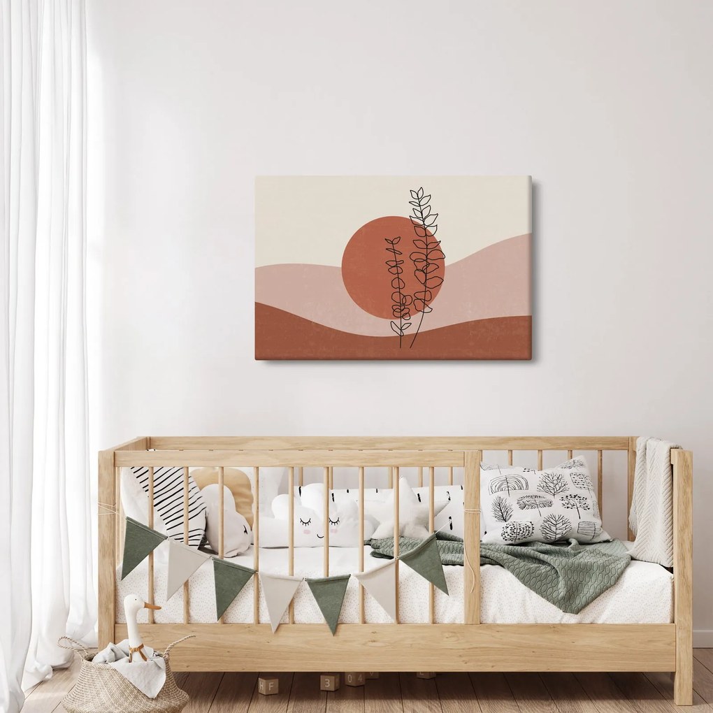 Tablou - Boho frunze N⁰1 (90x60 cm)