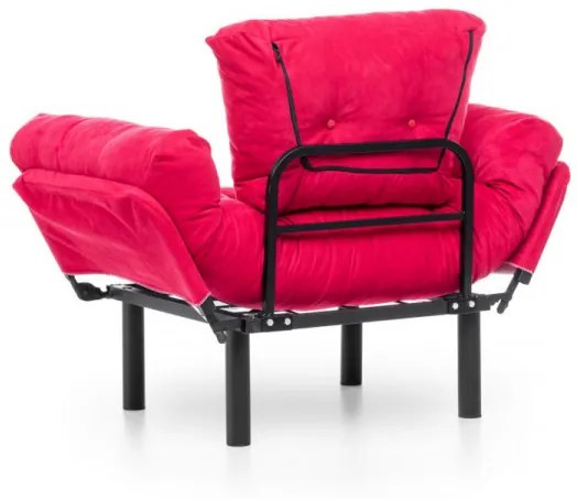 Fotoliu Extensibil Nitta Single, Fucsia