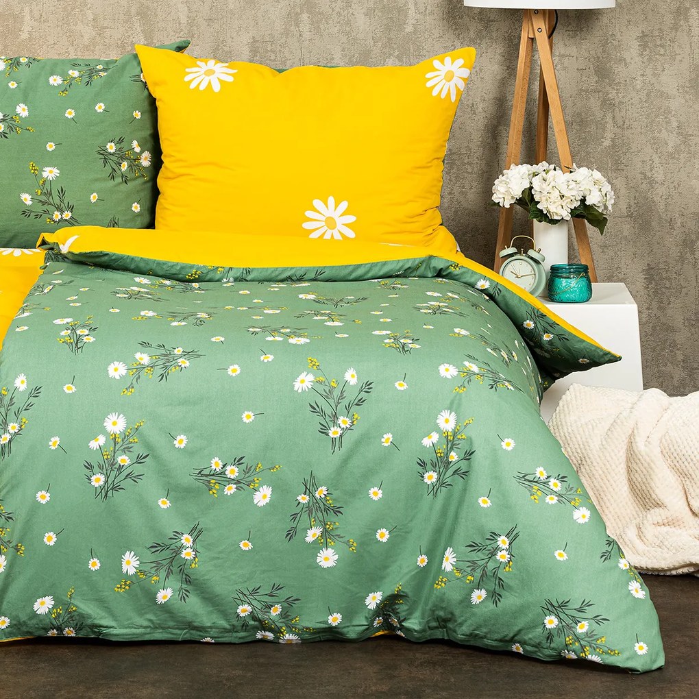 Lenjerie de pat 4Home Meadow din bumbac, 140 x 200 cm, 70 x 90 cm