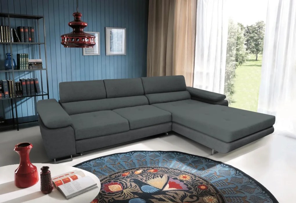 Supermobel Coltar extensibil DARKO mini, 275x73-94x200, sawana 14/sioux 1115, dreapta