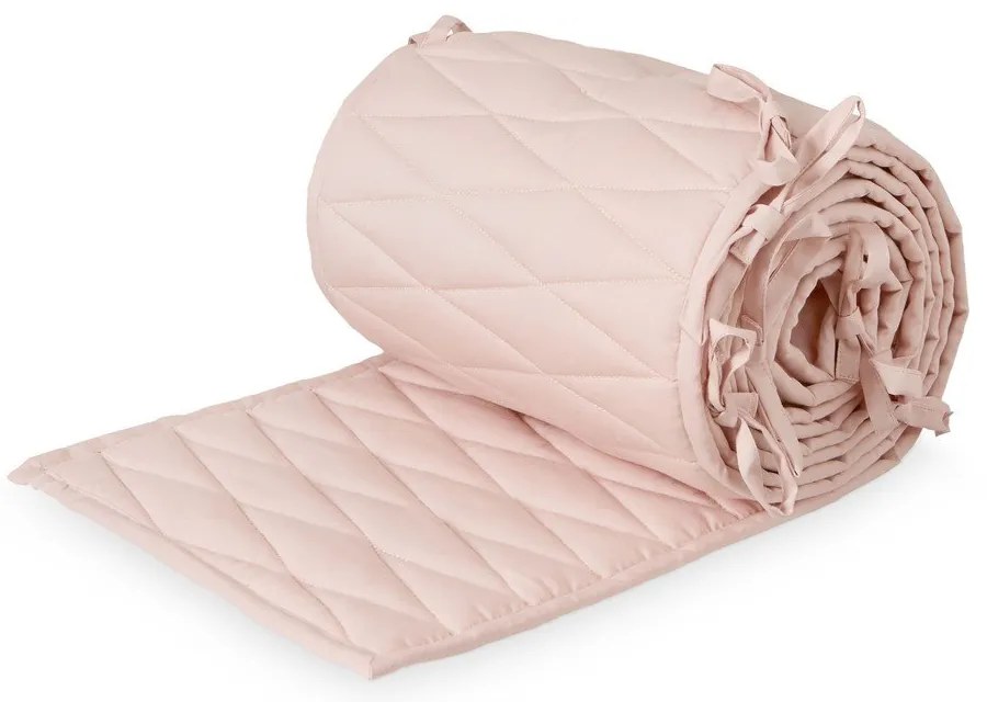 Apărătoare pentru pătuț roz deschis din bumbac organic 365 cm Blossom Pink – Cam Cam Copenhagen