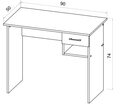 Birou RICO din stejar Artisan