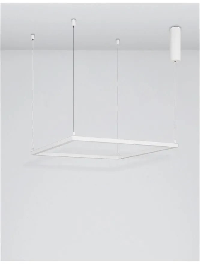 Lustra suspendata LED dimabila design modern ETERNA alb NVL-9990733