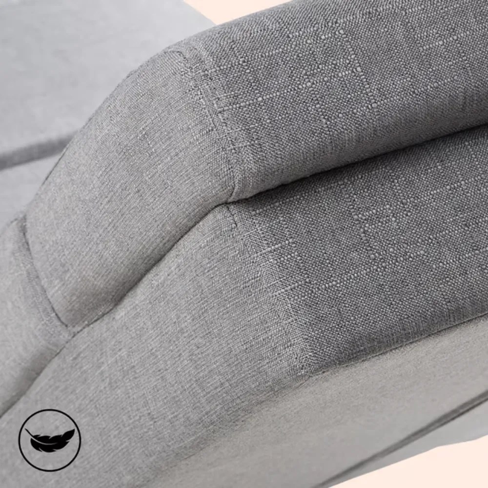 Casaria Șezlong LONDON, 186×55×89cm, gri