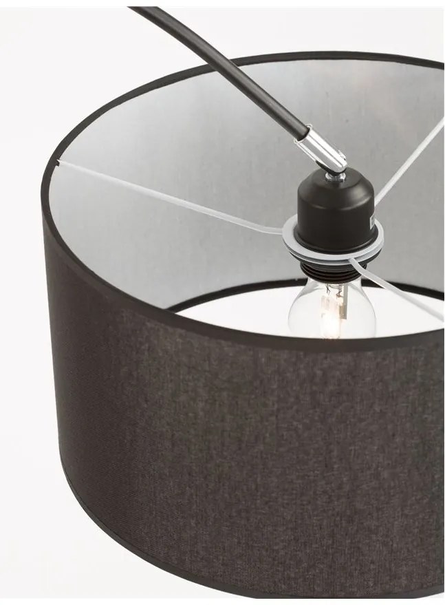 Lampadar / Lampa de podea tip arc SAMA negru NVL-9401652