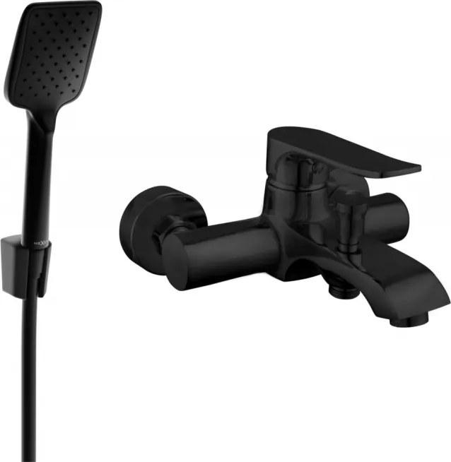 Mexen Pecos R62 baterie de baie cu set de duș, negru - 7273R62-70