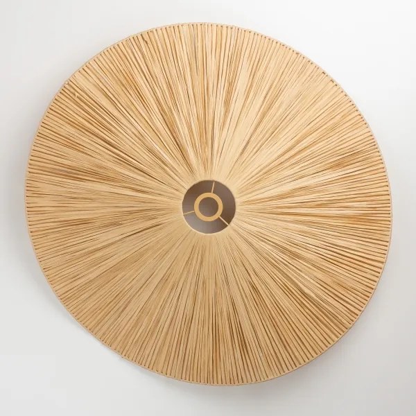 Brilagi - Lustră aplicată LED CERIA BOHO 1xE27/40W/230V, Ø 80 cm, rafie