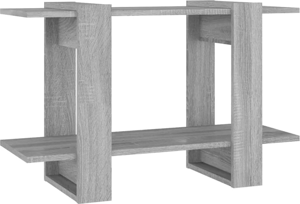 vidaXL Bibliotecă/Separator cameră, gri sonoma, 80x30x51 cm