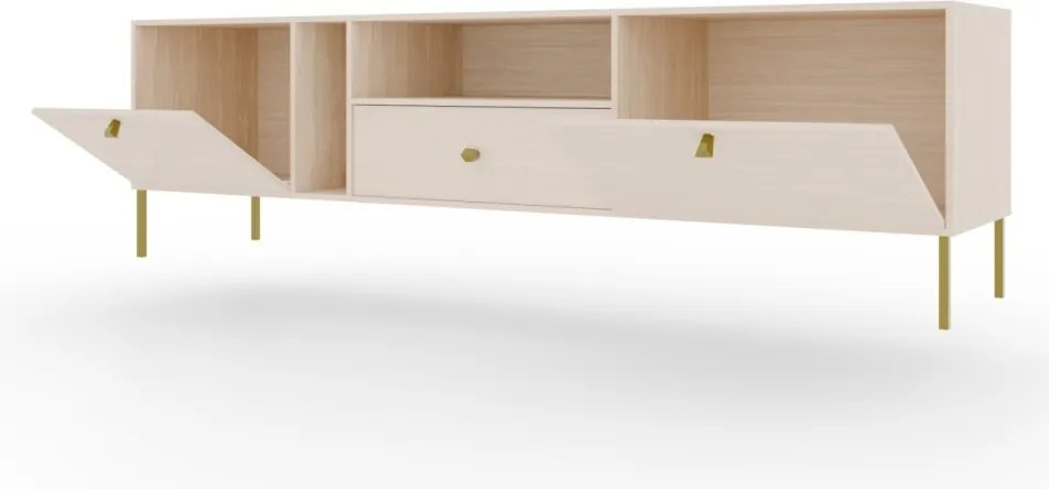 Comodă TV, 180x41x50 cm, Tili 3, ADRK Furniture (Culoare: Bej nisipos / Bej nisipos)