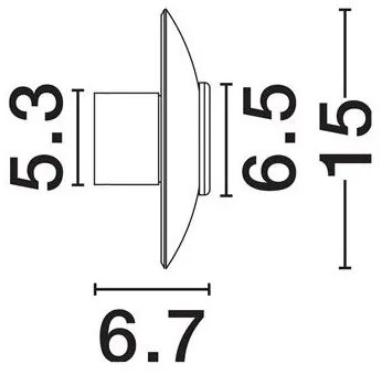 Aplica LED design ambiental Esti maro inchis 15cm