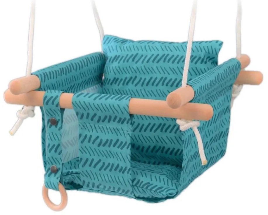 Children's textil leagăn 2Kids Toys turcoaz