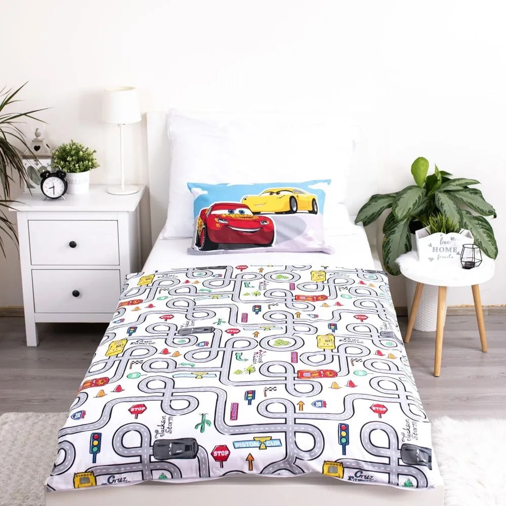 Lenjerie de pat pentru copii din bumbac pentru pătuț 100x135 cm Cars – Jerry Fabrics