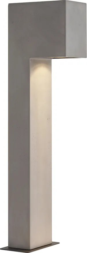 Stâlp modern de exterior gri 65cm IP44 - Pompei