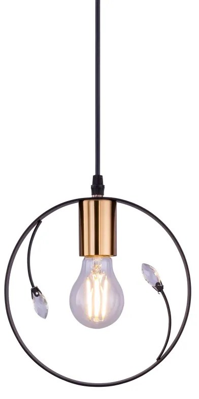 Pendul design modern VIGO negru 15346-1 GL