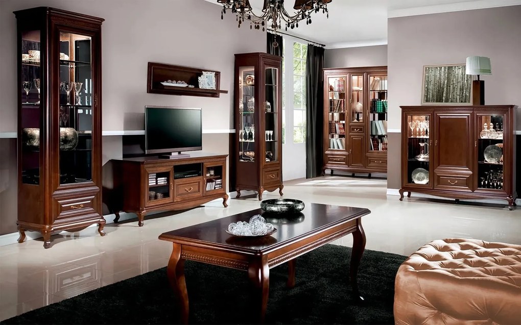 Set lemn masiv nuc Living Vanessa 3 Piese 445cm