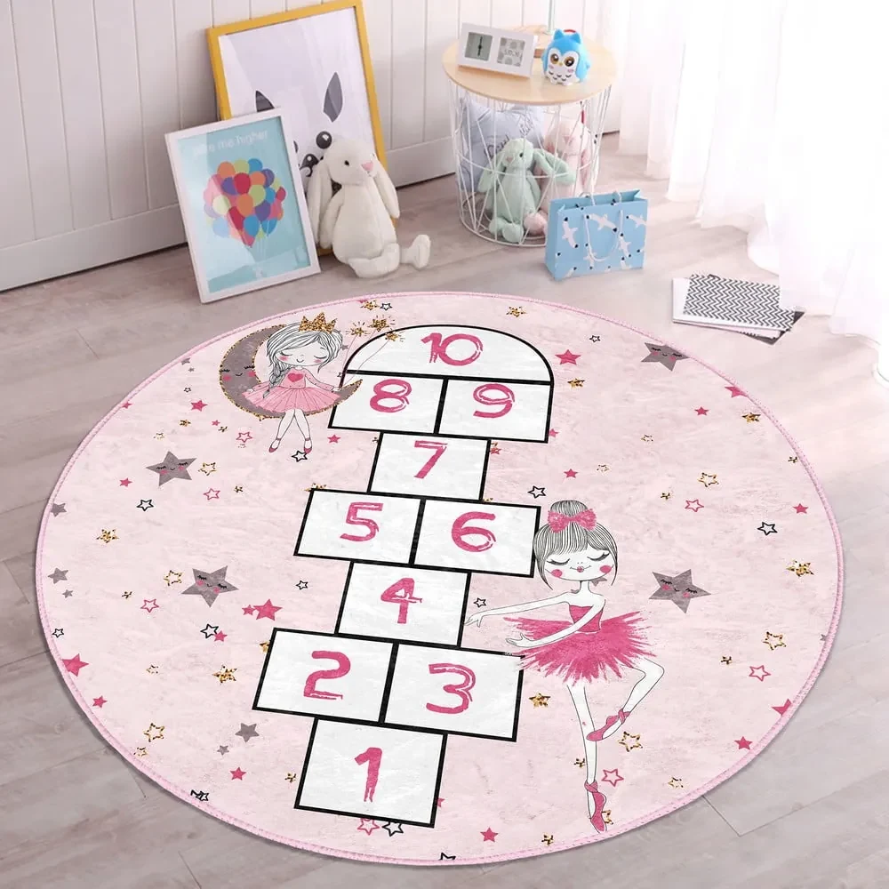 Covor pentru copii roz ø 120 cm Comfort – Mila Home