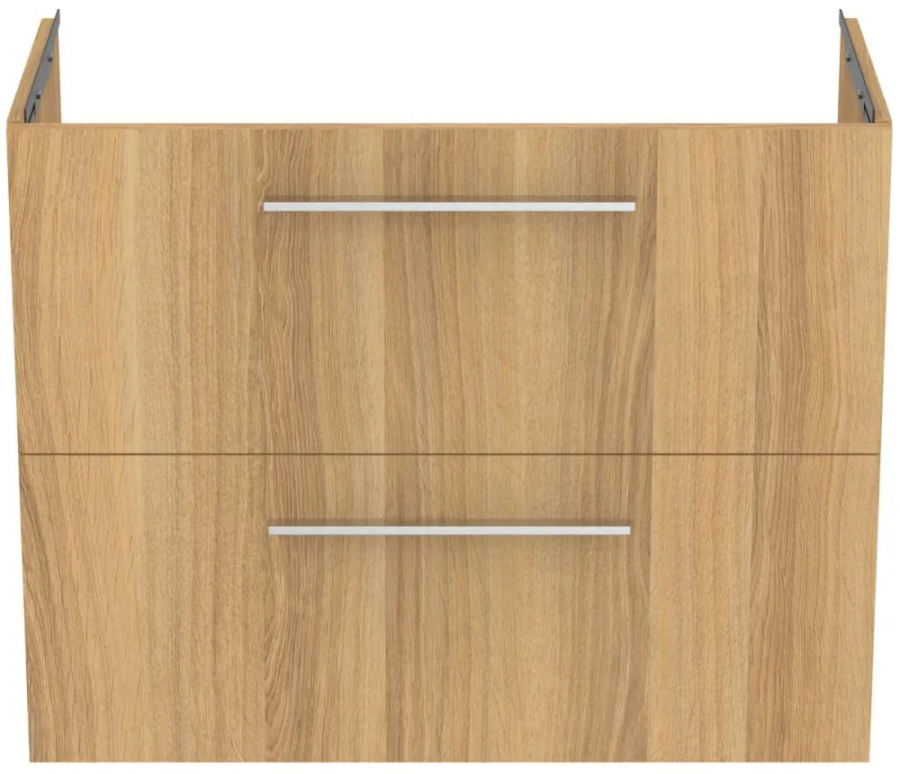 Dulap baza lavoar, 80x38x63 cm, 2 sertare, stejar Stejar natural