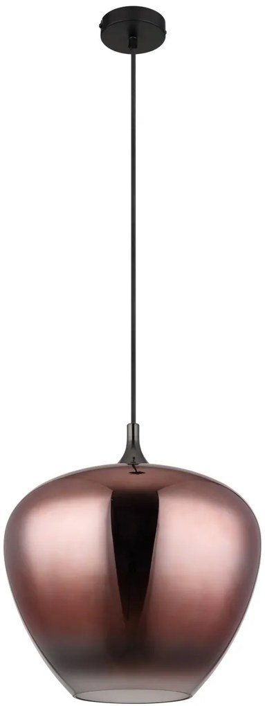 Lustra/Pendul design modern MAXY negru/cupru
