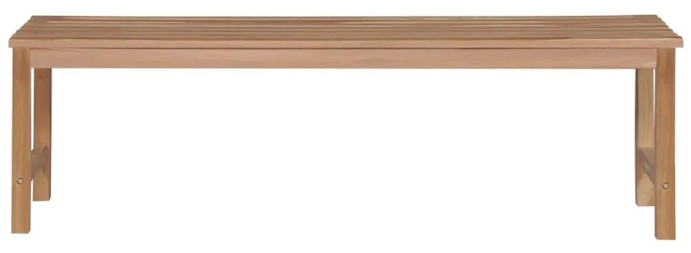 44994 vidaXL Bancă de grădină, 150 cm, lemn masiv de tec