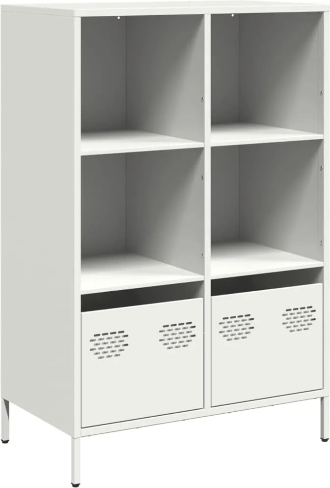 vidaXL Dulap înalt, alb, 68x39x103,5 cm, oțel