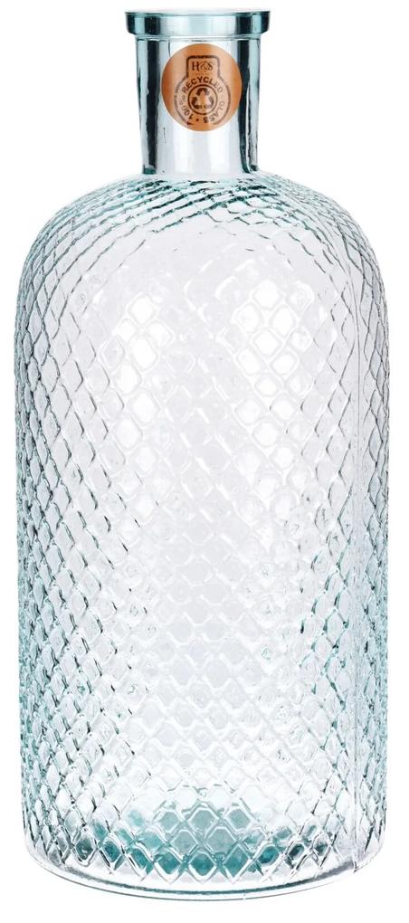 Vaza Boho din sticla reciclata 19x42 cm