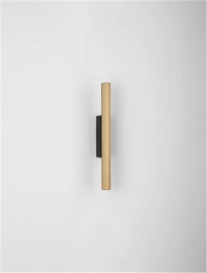 Aplica LED ambientala stil minimalist PARON auriu/negru H-30cm