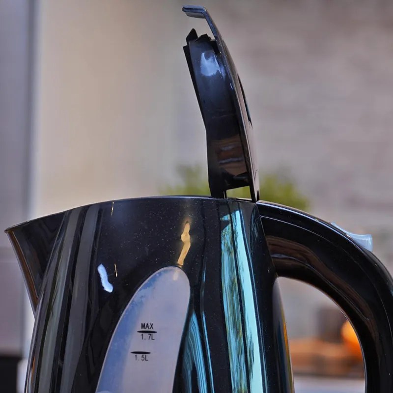 Cana electrica Oliver Voltz OV51230B, 2200W, 1.7 L, Indicator luminos, Fara fir, Negru