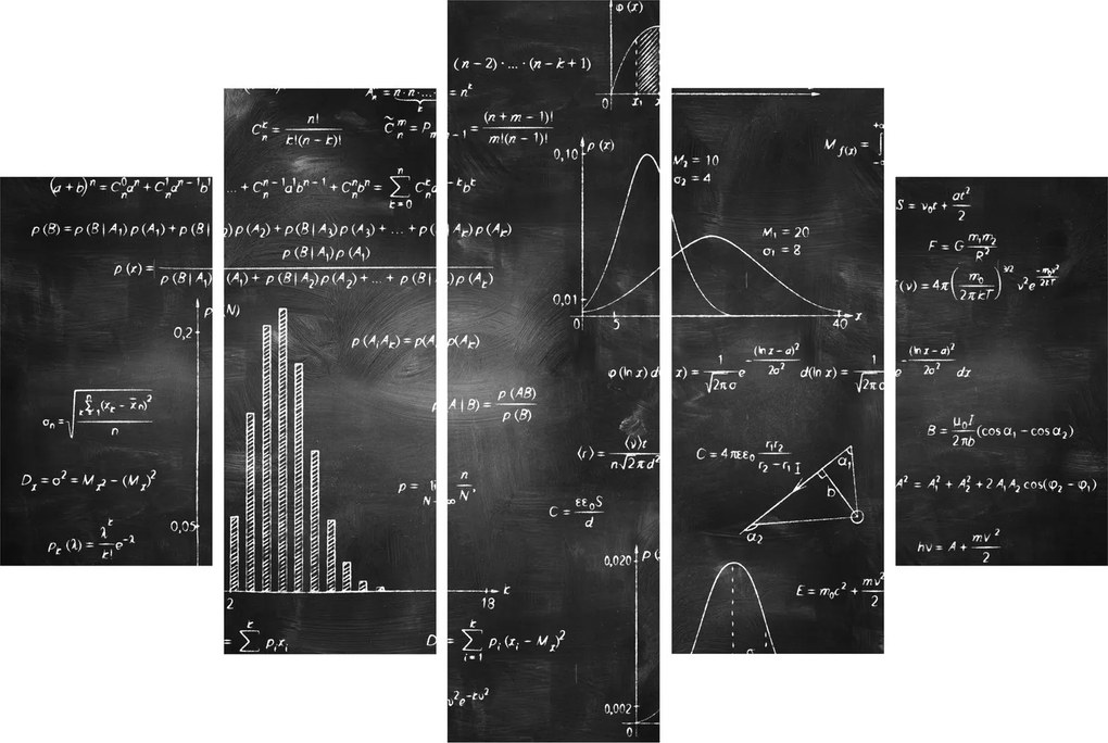 Tablou - Dragoste de numere (150x105 cm)