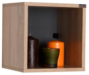 Raft de perete 33x33 cm maro