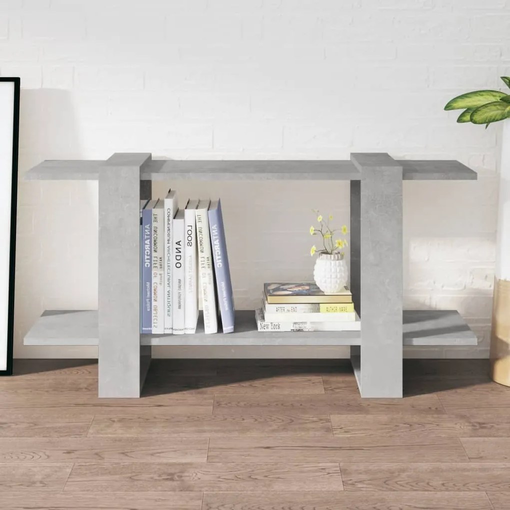 vidaXL Bibliotecă, gri beton, 100x30x51 cm, lemn compozit