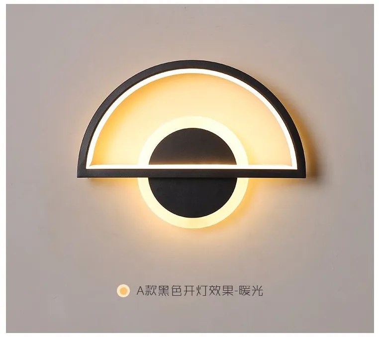 Aplica Led Esn9102F Negru, 34 W