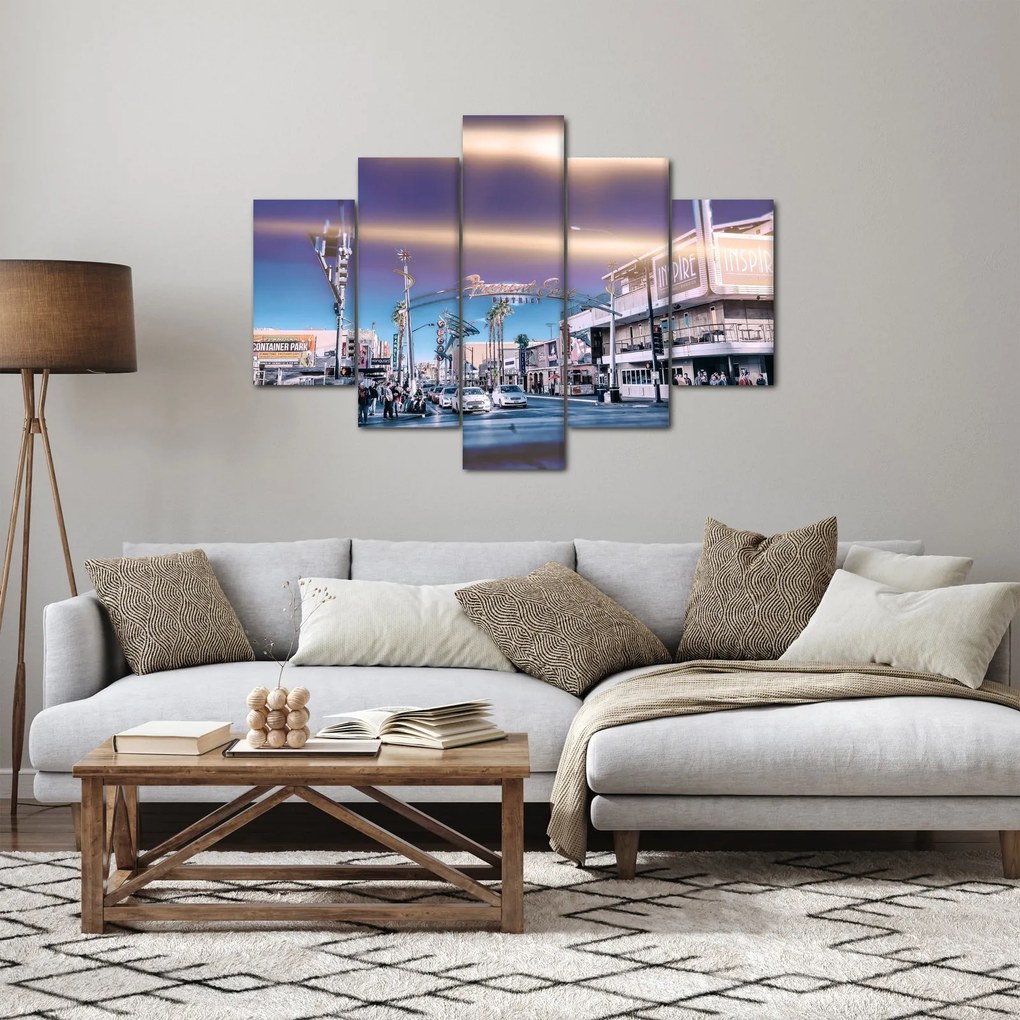 Tablou cu strada în Las Vegas (150x105 cm)