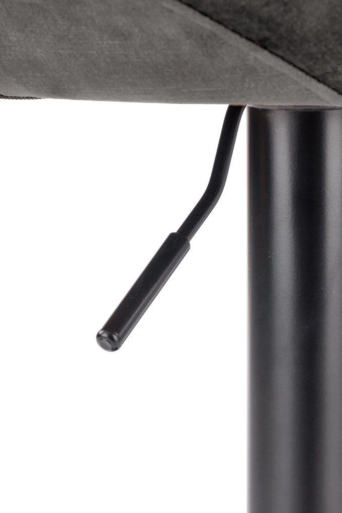 Scaun tip bar Herlinda (gri + negru). 1039565