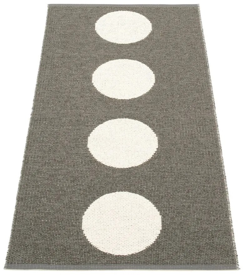 Covor tip traversă pentru interior și exterior gri închis 70x150 cm Vera Charcoal – Pappelina