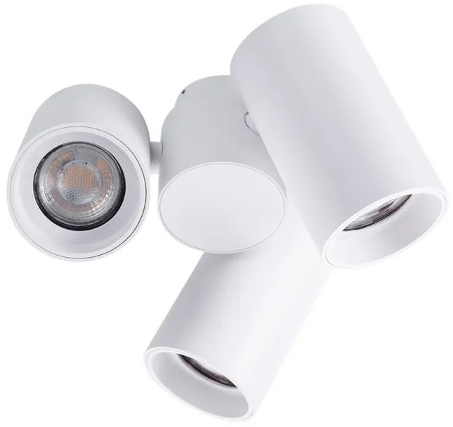 Spot modern directionabil aplicat tavan/plafon MAKALU 3 GU10 alb