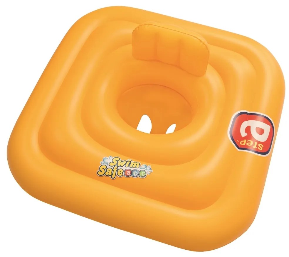 Șezut gonflabil Bestway baby Step A, cu spătar, 76 cm x 76 cm