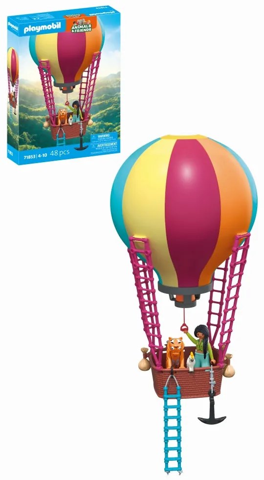 JUCARIE DE ROL PLIMBAREA ANIMALELOR CU BALONUL - PLAYMOBIL MY LIFE (PM71853)
