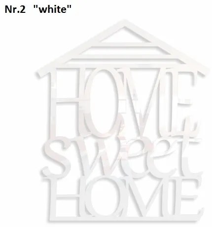 Home Sweet Home inscripție decorativă pe perete Albastru închis