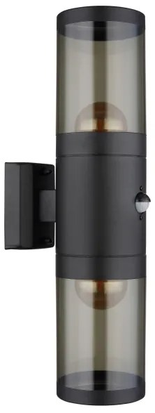Aplică de exterior cu senzor XELOO 2xE27/40W/230V IP44 Globo 32014-2BS