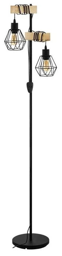 Eglo 43137 - Lampadar TOWNSHEND 2xE27/60W/230V