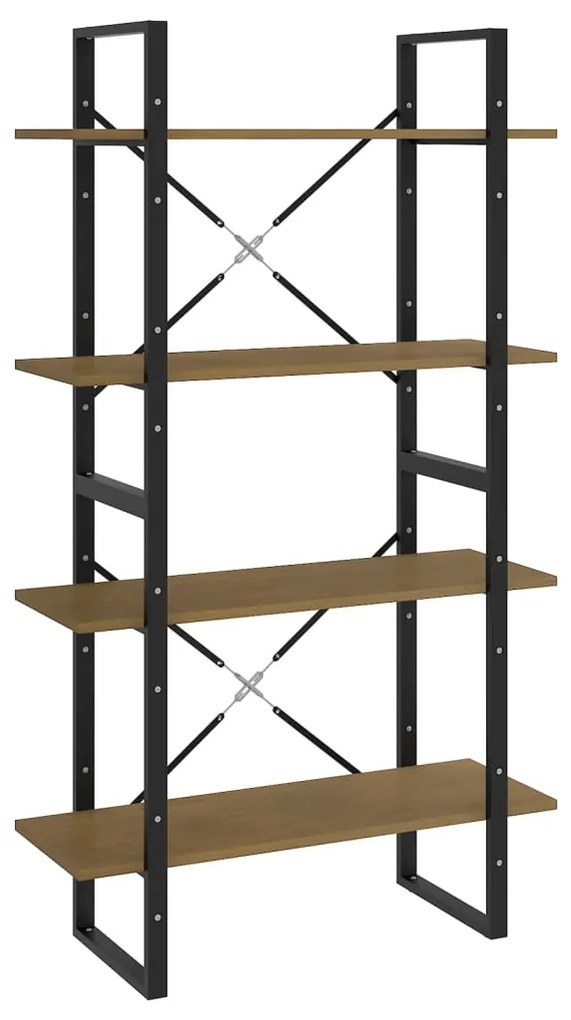 806465 vidaXL Bibliotecă cu 4 rafturi, 80x30x140 cm, lemn masiv de pin