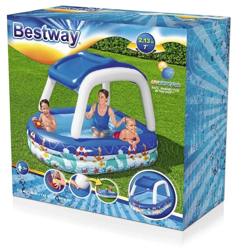 Piscină gonflabilă Bestway Captain Family,213 x 155 x 132 cm