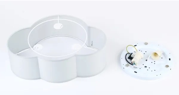 Brilagi - Plafonieră pentru copii NIMBUS MINI 2xE27/15W/230V 31x43 cm gri