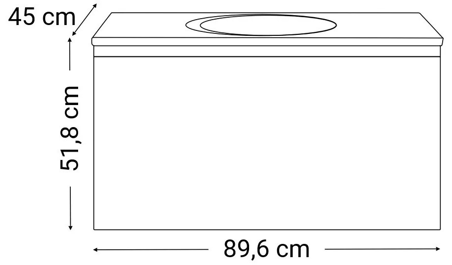 Mobilier complet de baie Tunis 90