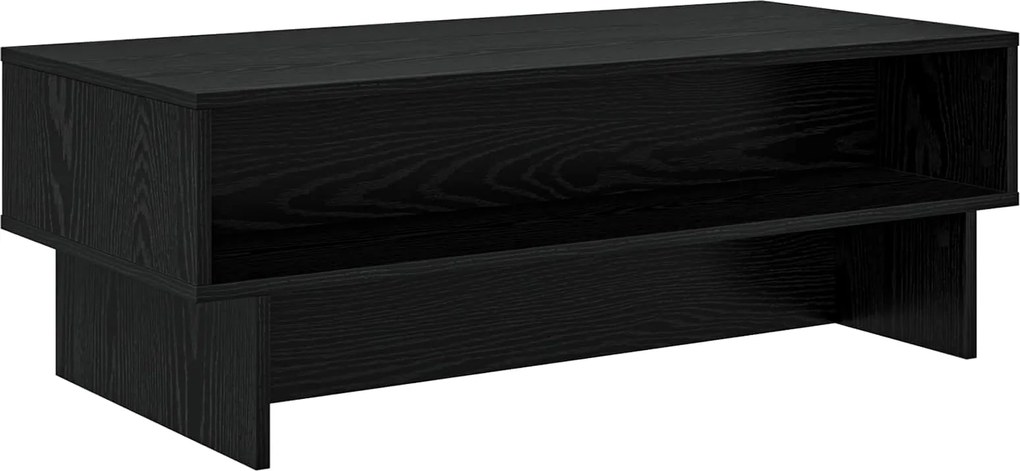 vidaXL Masă de cafea Stejar Negru 100 x 46 x 35 cm Lemn compozit